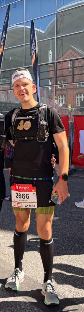 Markus Geiger als Pacer beim Hamburg Marathon
